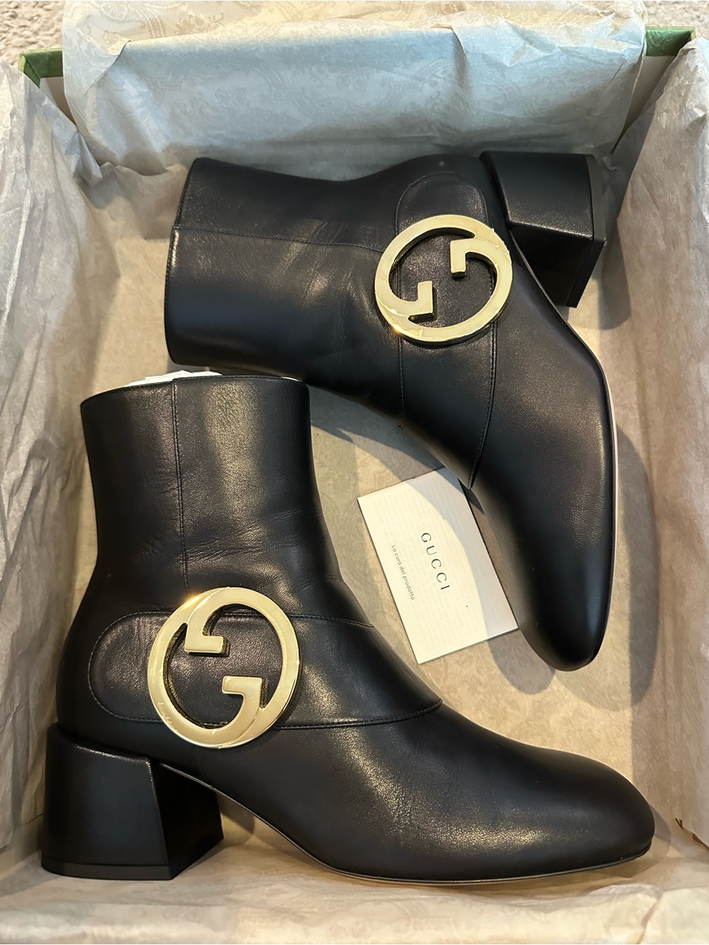 Gucci Blondie ankle boot ‘Black Leather’